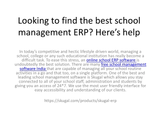 Looking to find the best school management ERP? Here’s help!