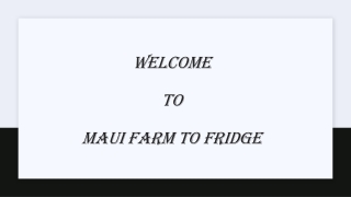 A Private Maui Chef