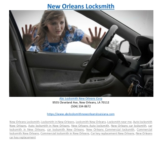 New Orleans Locksmith