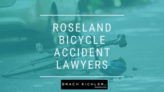 Roseland Bicycle Accident Lawyers