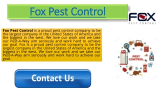 Fox Pest control