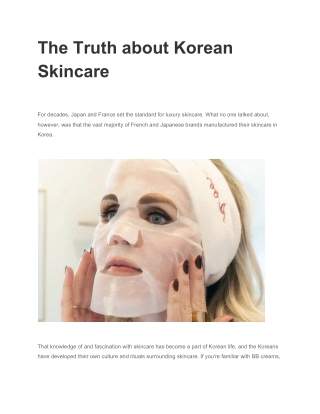 Korean skincare