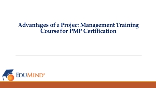Advantages of a Project Management Training Course for PMP Certification