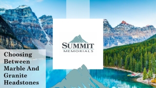 Choosing Between Marble And Granite Headstones