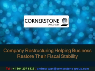 Company Restructuring Helping Business Restore Their Fiscal Stability