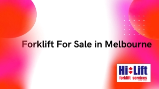 Forklift For Sale in Melbourne