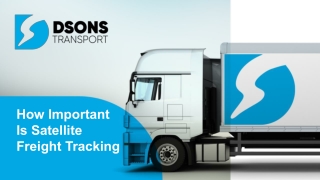 How Important Is Satellite Freight Tracking
