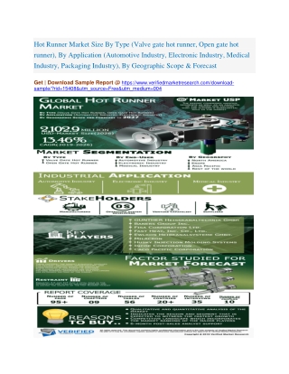 Hot Runner Market Size By Type (Valve gate hot runner, Open gate hot runner), By Application (Automotive Industry, Elect