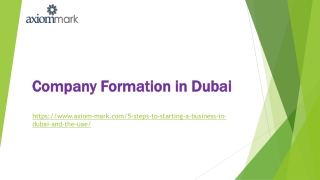 Company Formation in Dubai