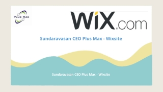 Sundaravasan CEO Plus Max - Wixsite