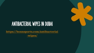 Antibacterial Wipes in Dubai