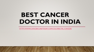 Best Cancer Doctor in India