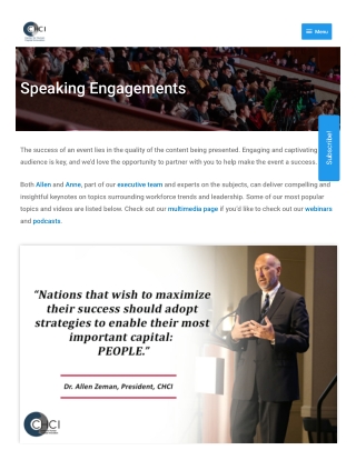 Speaking Engagements