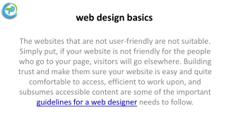 12 Guidelines for a Web Designer