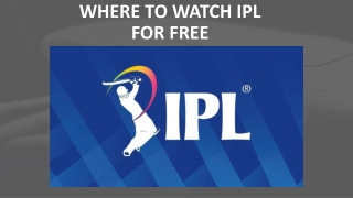 Where to Watch IPL 2020 for Free