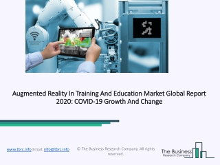 Augmented Reality In Training And Education Market Analysis and Forecast Report 2030