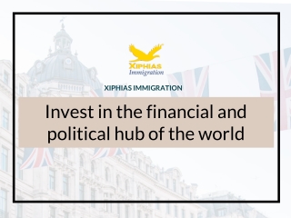 Invest in the financial and political hub of the world