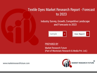Textile Dyes Industry - Growth, Analysis, Forecast, Share, Size, Overview, Trends and Outlook 2025