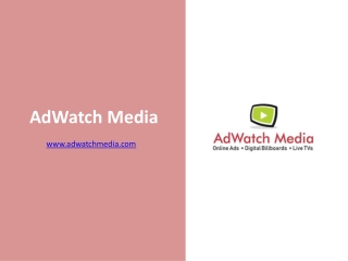 AdWatch Media - AdWatchMedia.com