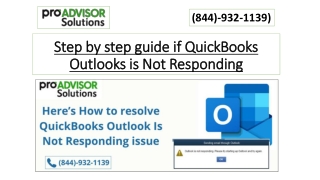 Step by step guide if QuickBooks Outlooks is Not Responding