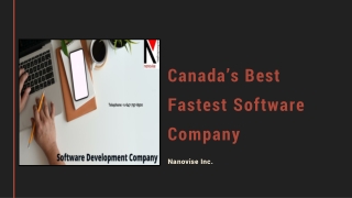 Canada’s Best Fastest Software Company | Nanovise Inc.