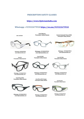 Top 10 Prescription Safety Glasses Online