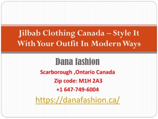 Jilbab Clothing Canada – Style It With Your Outfit In Modern Ways