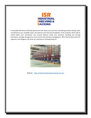 Industrial Racking Storage Sydney |!!! (Industrialshelvingandracking.com.au)