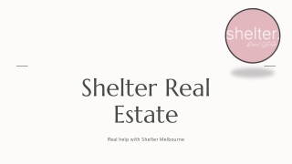 Real help with Shelter Melbourne