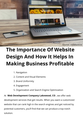 The Importance Of Website Design And How It Helps In Making Business Profitable