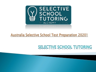 Australia Selective School Test Preparation 20201