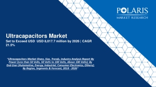 Ultracapacitors Market Worth $8,017.7 Million By 2026 | CAGR: 21.5%