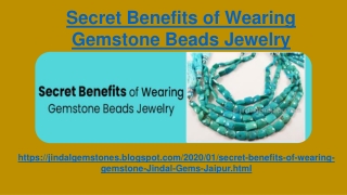 Secret Benefits of Wearing Gemstone Beads Jewelry