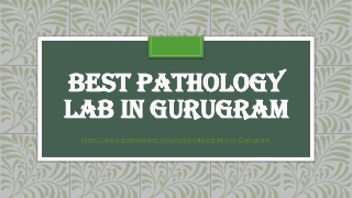 Best pathology lab in Gurugram