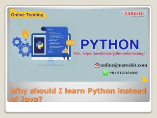 Why should I learn Python instead of Java?
