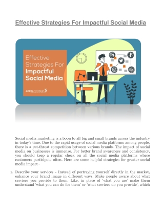 Apppl Combine | Advertising Agency in Delhi | Effective Strategies For Impactful Social Media