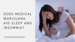 Does Medical Marijuana Aid Sleep And Insomnia