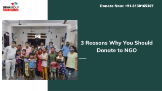 3 Reasons Why You Should Donate to NGO