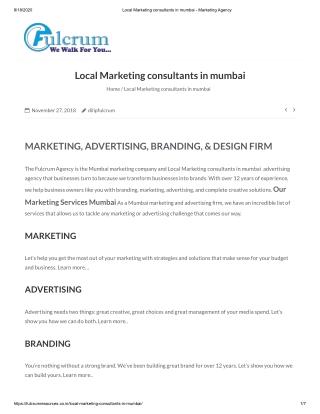 Local Marketing consultants in mumbai