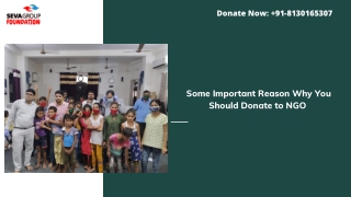 Some Important Reason Why You Should Donate to NGO