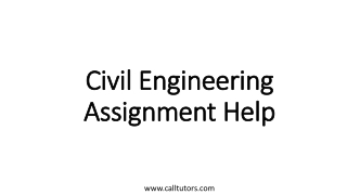 Civil Engineering Assignment Help