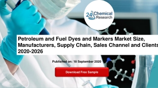 Petroleum and Fuel Dyes and Markers Market Size, Manufacturers, Supply Chain, Sales Channel and Clients, 2020-2026