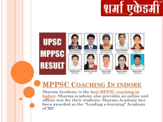 Best MPPSC Coaching in Indore