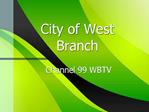 City of West Branch