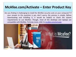mcafee.com/activate - how to activate mcafee