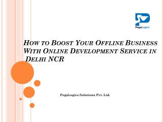 How to Boost Your Offline Business With Online Development Service in Delhi NCR
