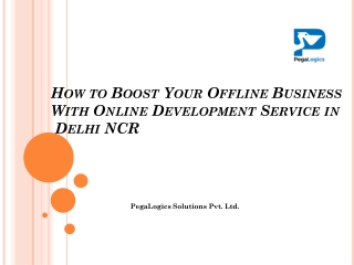 How to Boost Your Offline Business With Online Development Service in Delhi NCR