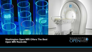 Washington Open MRI Offers The Best Open MRI Rockville