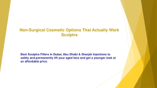 Non-Surgical Cosmetic Options That Actually Work Sculptra