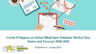 Covid-19 Impact on Global Blind Spot Solutions Market Size, Status and Forecast 2020-2026